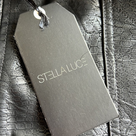 Medium black leather skirt from Nordstrom rack / Stella Luce brand - Picture 3 of 8